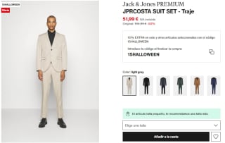 Traje Jack&Jones PREMIUM JPRCOSTA SUIT SET por 44,19€