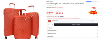 Valise cabine passe-partout rigide Truck ABS - 55cm à 85€