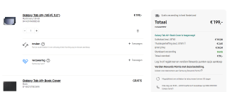 Samsung Tab A9+ 128gb met gratis Galaxy Tab A9+ Book Cover voor €199 in de Samsung store