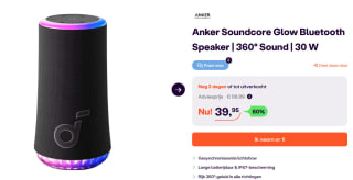 Anker Soundcore Glow Bluetooth Speaker voor €39,95 bij iBOOD
