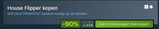 House Flipper voor €2,45 bij Steam