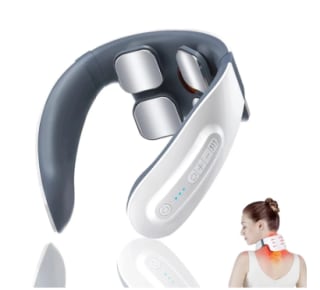 Masajeador de cuello con calefacción automática de 2 cabezales por 7,44€