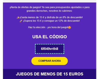Desde eneba descuento de 12% y 8% en juegos