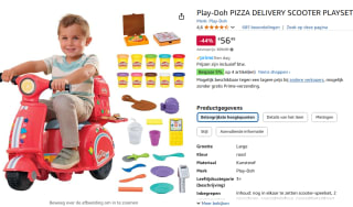 Play-Doh Pizza Bezorgscooter - Speelset - Loopscooter voor €56,49 bij Amazon