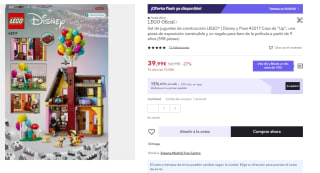 Lego Casa de “Up” de 598 Piezas por 27.99€