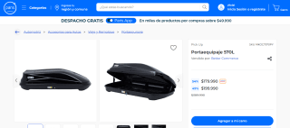 Portaequipaje 570L por $179.990