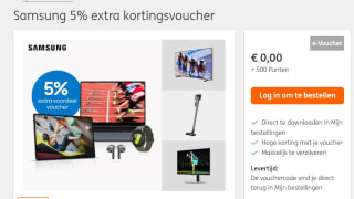 Samsung 5% extra kortingsvoucher voor 500 ING rentepunten