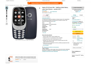 Teléfono Nokia 3310 Dual SIM Móvil Retro por solo 35,65€