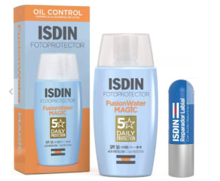 Pack Fotoprotector Water Magic + Fotoprotector Labial Isdin por $19.990