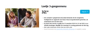 Loetje compleet 3-gangenmenu €32,50 in de AH Voordeelshop