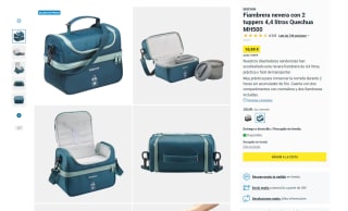 Fiambrera nevera con 2 tuppers 4,4 litros Quechua MH500 por 16,99€