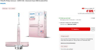 Philips Sonicare DiamondClean 9000 HX9911/84 - Elektrische tandenborstel voor €109 na cashback bij de Mediamarkt