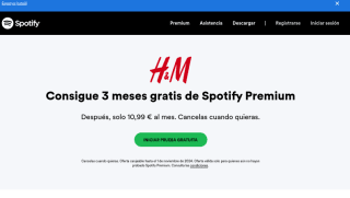3 meses Gratis Spotify Premium Individual por ser miembro de H&M