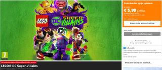 LEGO DC Super-Villains (Nintendo Switch) voor €5,99 bij Nintendo eShop