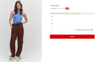 Top de tirantes para Mujer Mango por 2.99€