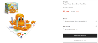 Pulpo Óscar Gira Y Crea Mandalas por 12.5€