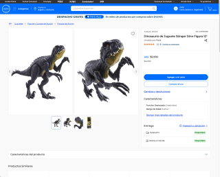 Dinosaurio de Juguete Stinger Dino Figura 12" por solo $5.990