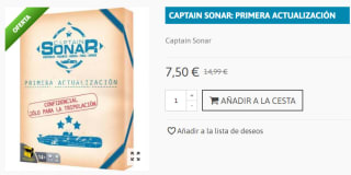 Juego de Mesa Captain Sonar - 1ª Actualizacion por 7.5€