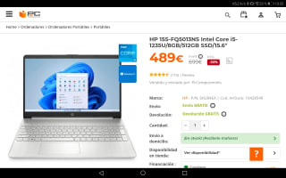 Portatil HP 15S-FQ5013NS Intel Core i5-1235U/8GB/512GB SSD/15.6". Por 489€
