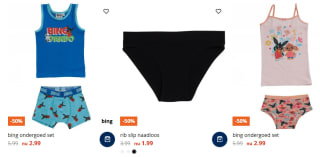 50% korting op alle kinder ondermode bij terStal