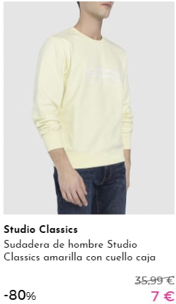 Studio Classics - Prendas para ellos por 5€ y 7€