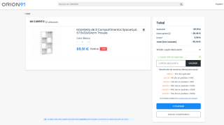 Estantería SpaceQub 8 Compartimentos 67.5x32x134cm a solo 45,44€