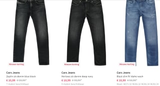 Verschillende heren Jeans van Cars voor €10,99 bij Otrium