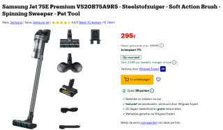 Samsung VS20B75A9R5 Jet 75E Premium (2023) voor €295 bij Bol