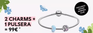 2 Charm + pulsera por solo 99€ en Pandora
