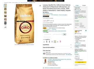 Café grano Lavazza Oro 500g por solo 6,87€