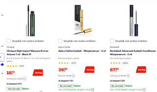 Tot 42% korting op diverse make-up items bij Bol