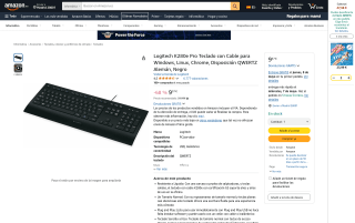 Teclado Logitech K280e Pro por 9,50€