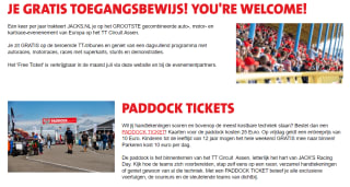 Jack’s Racing Day gratis tickets vanaf juli