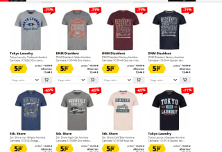 Camisetas por tan solo 5,55€
