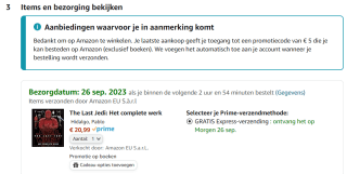 €5 Amazon tegoed bij aanschaf vanaf €20 aan geselecteerde boeken