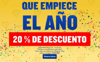 20% descuento en tus vuelos en Ryanair