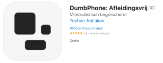 DumbPhone: Minimal Home Screen gratis voor IOS