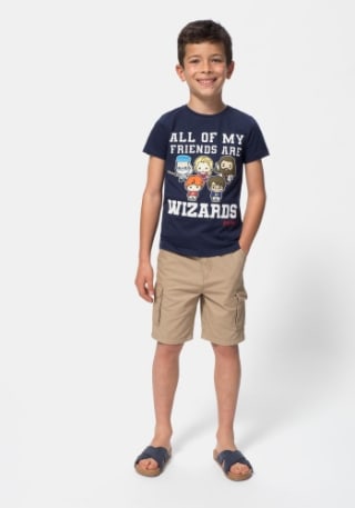 Pack 2 Camisetas niño de Batman, Harry Potter y Jurassic por 2,99€