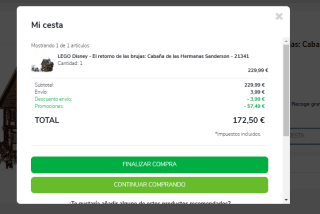 LEGO Disney - El retorno de las brujas: Cabaña de las Hermanas Sanderson por 172,50€