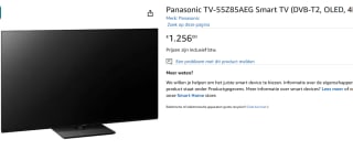 Panasonic Oled UHD TV-55Z85AEG voor €1.256 bij Amazon