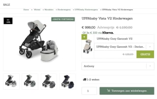 UPPAbaby Vista V2 + voetenzak voor 999 euro