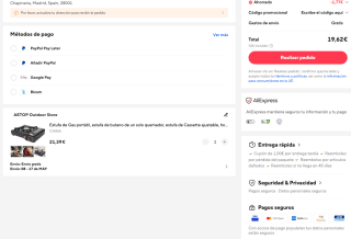 Hornillo de Camping Portátil de Gas de Cassette por solo 19,62€