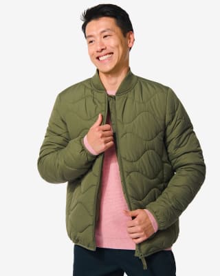 Groene heren jas voor €30 bij de Hema