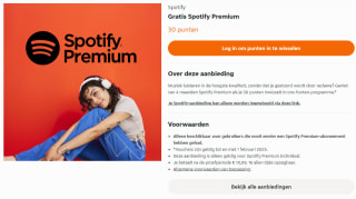 Gratis 4 maanden Spotify Premium met 30 Thuisbezorgd punten