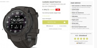 Garmin Instinct® Crossover Solar Graphite voor €479,99 bij The Little Green Bag