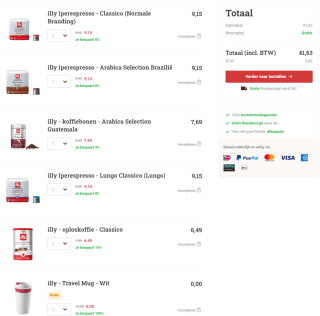 Gratis Illy travelmug bij aankoop vanaf €40 Illy koffie bij Koffievoordeelshop