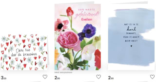 1+1 gratis op alle kaarten bij Hallmark