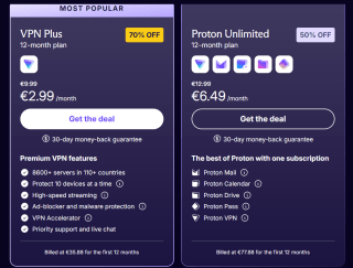 Tot 70% korting op Black Friday deals bij Proton