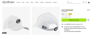 Gorra Bullpadel blanca por 9,99€