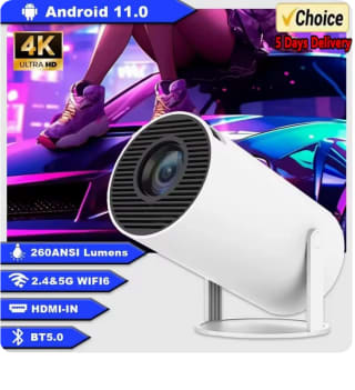 Proyector portátil Allwinner H713 Android Wifi6 por solo 29,03€